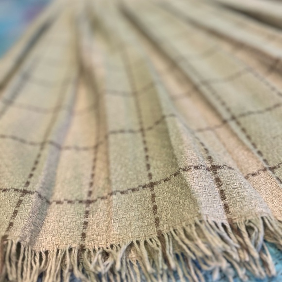 Soft Sea Green Tweed Skirt - Picture 3 of 9